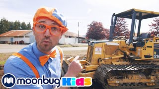 Blippi con el Buldócer y la Excavadora  BlippiEspanol  Moonbug Kids en Español [upl. by Tierell]