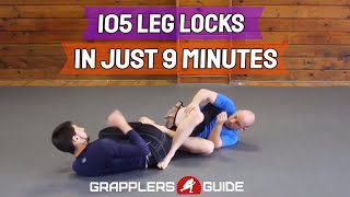 105 Leg Lock Techniques In Just 9 Minutes  Jason Scully BJJ Grappling MMA [upl. by Monte953]