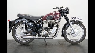 Matchless G80 1955 500cc 1 cyl  start up  4K [upl. by Adabel12]