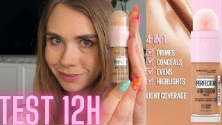 TEST 12HMaybelline Perfector 4in1GlowCzy sprawdzi się jako quotpodkładquotkrem bb na cerze mieszanej [upl. by Nesto]