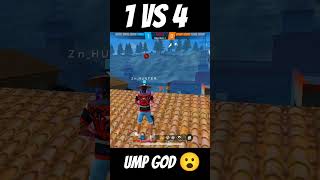 1 VS 4 🍷🗿 clutch 🎮with upm god 🎯freefire ace 1vs4 [upl. by Eelyrehc]