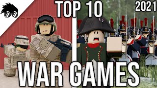 Top 10 Best War Games on Roblox  2021 [upl. by Alvord]