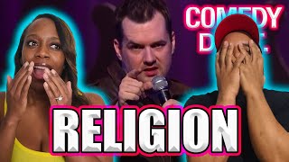 Jim Jefferies Religion Pt1 BLACK COUPLE REACTS [upl. by Just]