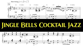 Jingle Bells  Cocktail Jazz Piano Arrangement With Sheet Music By Jacob Koller [upl. by Ettezyl]