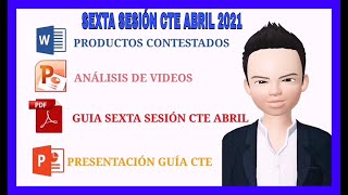 PRODUCTOS CONTESTADOS 6TA SESIÓN CTE ABRIL 2021 [upl. by Yessac994]