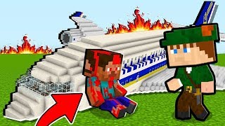 O AVIÃO EXPLODIU E CAIU NA FLORESTA  SOBREVIVA AO APOCALIPSE ZUMBI NO MINECRAFT [upl. by Hungarian617]