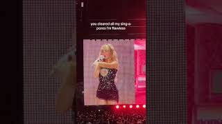 Sabrina Carpenters quotNonsensequot outro at The Eras Tour in Singapore 🇸🇬 Night 3 [upl. by Ramled]