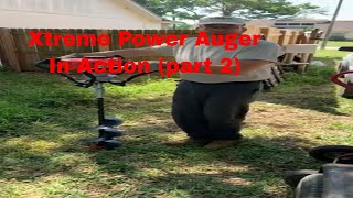 Tool Review  Xtreme Power Auger In Action part 2 [upl. by Atiuqcir233]