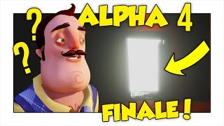 FINALE INCREDIBILE ALPHA 4 OLTRE LA PORTA LUMINOSA DEL VICINO  Hello Neighbor ITA Alpha 4 [upl. by Sirrom]