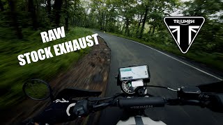 RAW Exhaust  Bloopers crash triumph triumphscrambler [upl. by Nitnelav914]