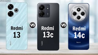 Redmi 13 4g vs Redmi 13c 4g vs Redmi 14c 4g  Comparison [upl. by Asylla]