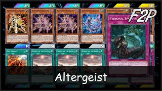 ALTERGEIST 2024  F2PP2W Deck Analysis amp Testing YuGiOh Duel Links [upl. by Boylan]