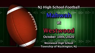 HS Football  Mahwah at Westwood  101020 [upl. by Enelra456]