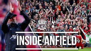 Inside Anfield  BEST View of FOUR Reds Goals Including Elliott Rocket  Liverpool 42 Tottenham [upl. by Aleel]