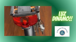 Cómo poner luz dinamo trasera en Bicicleta [upl. by Assertal]