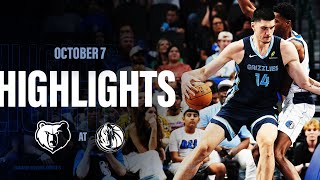 Memphis Grizzlies Highlights vs Dallas Mavericks [upl. by Hyman]