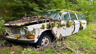 Old Volvo Station Wagon Rescue after 40 Years  Satisfying Transformation [upl. by Layol]