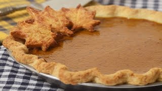 Pumpkin Pie Recipe Demonstration  Joyofbakingcom [upl. by Wilsey]