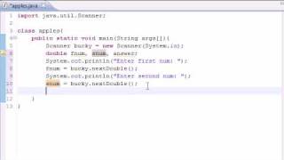 Java Programming Tutorial  7  Building a Basic Calculator [upl. by Alor]