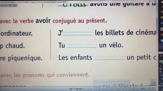 CONJUGAISON être et avoir au présent exercices [upl. by Biddle]