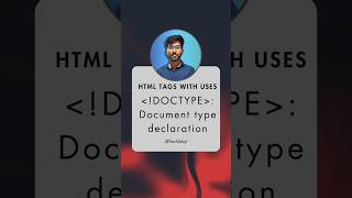 DOCTYPE Html tag html css [upl. by Mace683]