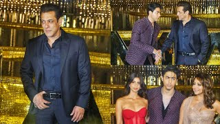 Salman Khan Aaryan Khan Gauri Khan amp Suhana Khan arrived at The Great Indian Musical Launch 😍🔥📸 [upl. by Berkley]