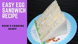 Easy Egg Sandwich Recipe  Homemade Egg Mayonnaise Sandwich Recipe In Short Time  Snacks Recipe [upl. by Nomahs]