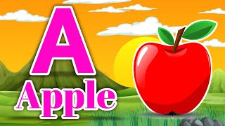 ABC Phonic Song  Toddler Learning Video Songs A for Apple Nursery Rhymes Alphabet Song for kids [upl. by Belding334]