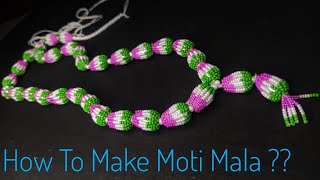 How to Make Moti Mala   Thakorji Shringar  Moti na Malaji  Kamal mala  kamal malaji thakorji [upl. by Gardell]