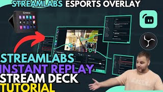 TUTORIAL Streamlabs eSports Theme Instant Replay  Stream Deck Set up  Settings FREE [upl. by Dnalrag]