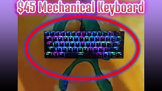 Best Budget Mechanical Keyboard Motospeed CK61 from BZFuture Review and Sound Test [upl. by Iluj]