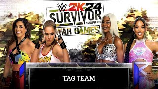 WWE 2K24 💥 JADE CARGILL amp BIANCA BELAIR vs RONDA ROUSEY amp RAQUEL RODRIGUEZ 💥 wwe2k24 wwe [upl. by Annabel301]