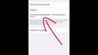 Drittanbietertastatur auf dem iphone installieren [upl. by Attiuqal383]