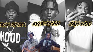 AHHHHH  4100 ONE MIC CYPHER KYLE RICHH  JENN CARTER  JAH WOO  REACTION [upl. by Gisser]