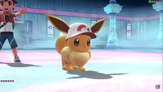 Pokemon Lets Go Pikachu and Eevee All Eevees New Moves and Special Attack [upl. by Nerte52]