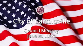 Cartersville City Council 6 20 24 [upl. by Aridni862]