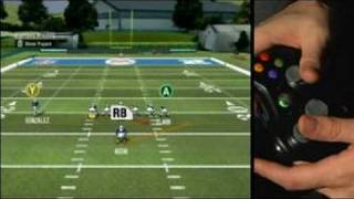 How to Use Madden 08 Game Controls  Switching Running Play in Madden 08 [upl. by Kcered500]