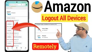 How to logout Amazon account from all devices  Amazon prime video signout all devices remotely [upl. by Trill]