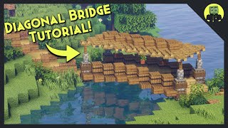 How To Build A Diagonal Bridge in Minecraft Tutorial 2021 [upl. by Marcelia]