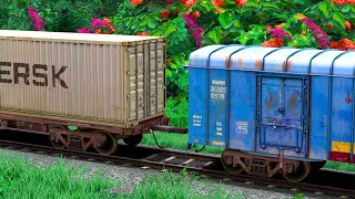 CONTAINER WAGON COUPLING BCNA WAGON  BUMPY RAILROAD  Train Simulator  Railwork  NTG GAMING [upl. by Jackelyn]