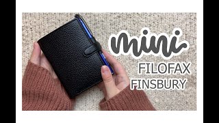 Mini Filofax Finsbury  Wallet Set Up [upl. by Mcferren]