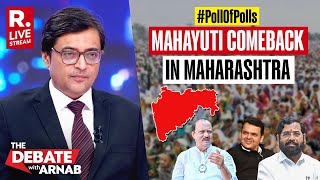 Debate With Arnab LIVE Poll of Polls Give Mahayuti Clear Edge In Maharashtra [upl. by Llekcm108]