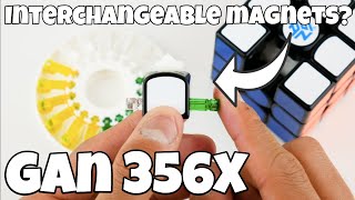 GAN 356X Unboxing  Interchangeable Magnets on a 3x3 [upl. by Cardwell]