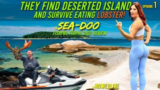 SeaDoo FishPro Trophy review survival adventure catch n cook lobster 2023 Seadoo yamahaglobal E1 [upl. by Ashman]