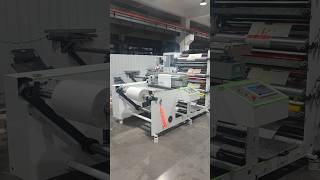 3 Colors Stack Flexo Printing Machine with Roll to Sheet Cutting [upl. by Adnirod309]