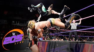 Kalisto amp Mustafa Ali vs Enzo Amore amp Ariya Daivari WWE 205 Live Oct 10 2017 [upl. by Milman]