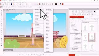 CARTOON ANIMATOR 5 05 Assembling a scene [upl. by Nordine984]