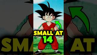 WHY GOKU IS TOO SMALL AT AGE 14  goku  dragon ball super  goku dragonballsuper shorts [upl. by Nabalas]