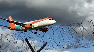 EasyJet EasyJet holidays sticker landing at Manchester Airport [upl. by Janene]