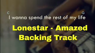 Lonestar  Amazed Backing Track in G [upl. by Tearle596]